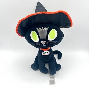 Disney‎ Parks Halloween Binx Black Cat Plush Witch Hat Hocus Pocus Stuffed
